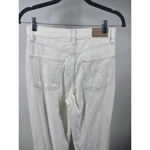 Rails Womens Size 27 The Topanga High Rise Straight White Denim Jeans Pants - Picture 9 of 13